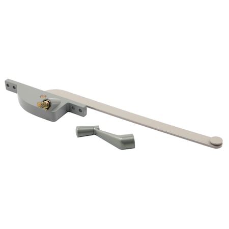 Prime-Line Steel Casement Operator, 8 in. Arm, Teardrop Housing, Aluminum, Left-Handed (Single Pack) H 4281